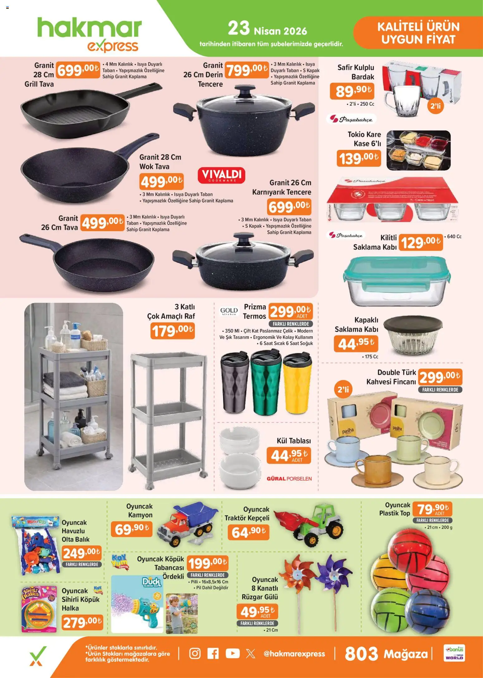 Hakmar Express Hakmar Express - Perşembe Aktüel Ürünler 23.04.2026 - Broşürünün önizlemesi