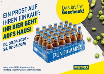 Vorschau der Angebote: Metro Metro angebote Zugabeaktion Puntigamer gültig ab 30.04.2026