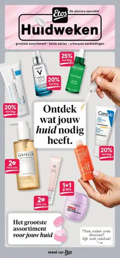 Voorbeeld van Etos folder- Huidweken van winkel Etos geldig vanaf 09-03-2026