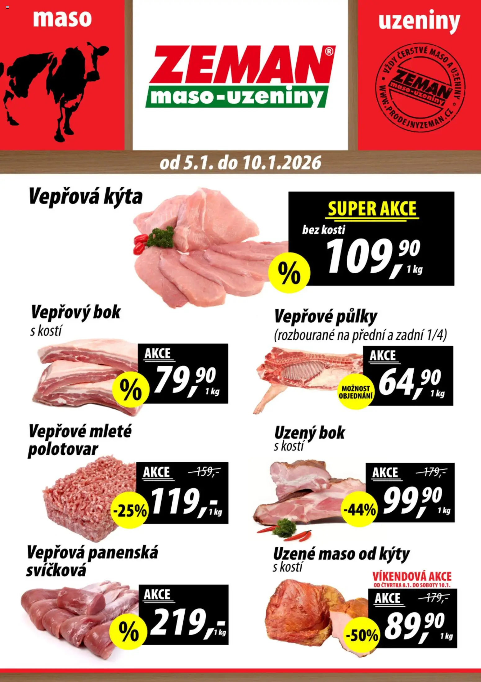 Náhled nabídky: Prodejny Zeman Leták platný od 05.01.2026