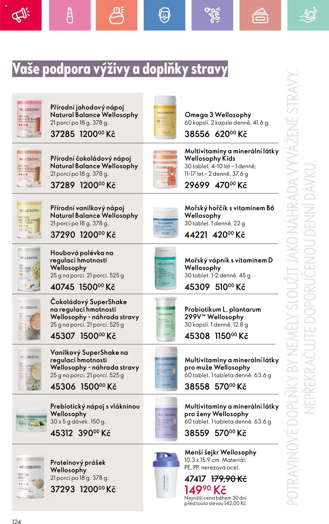  Oriflame Katalog č.08/2025 >> Akční leták Červenec - strana 124 - Vitamin D, Omega 3, Hořčík, Omega, Shaker, Multivitamin, Kapsle, Proteinový prášek