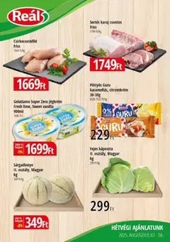 Reál - Bevásárló hétvége - Kelet Magyarország megtekintése, amely érvényes 2025.08.07.-től