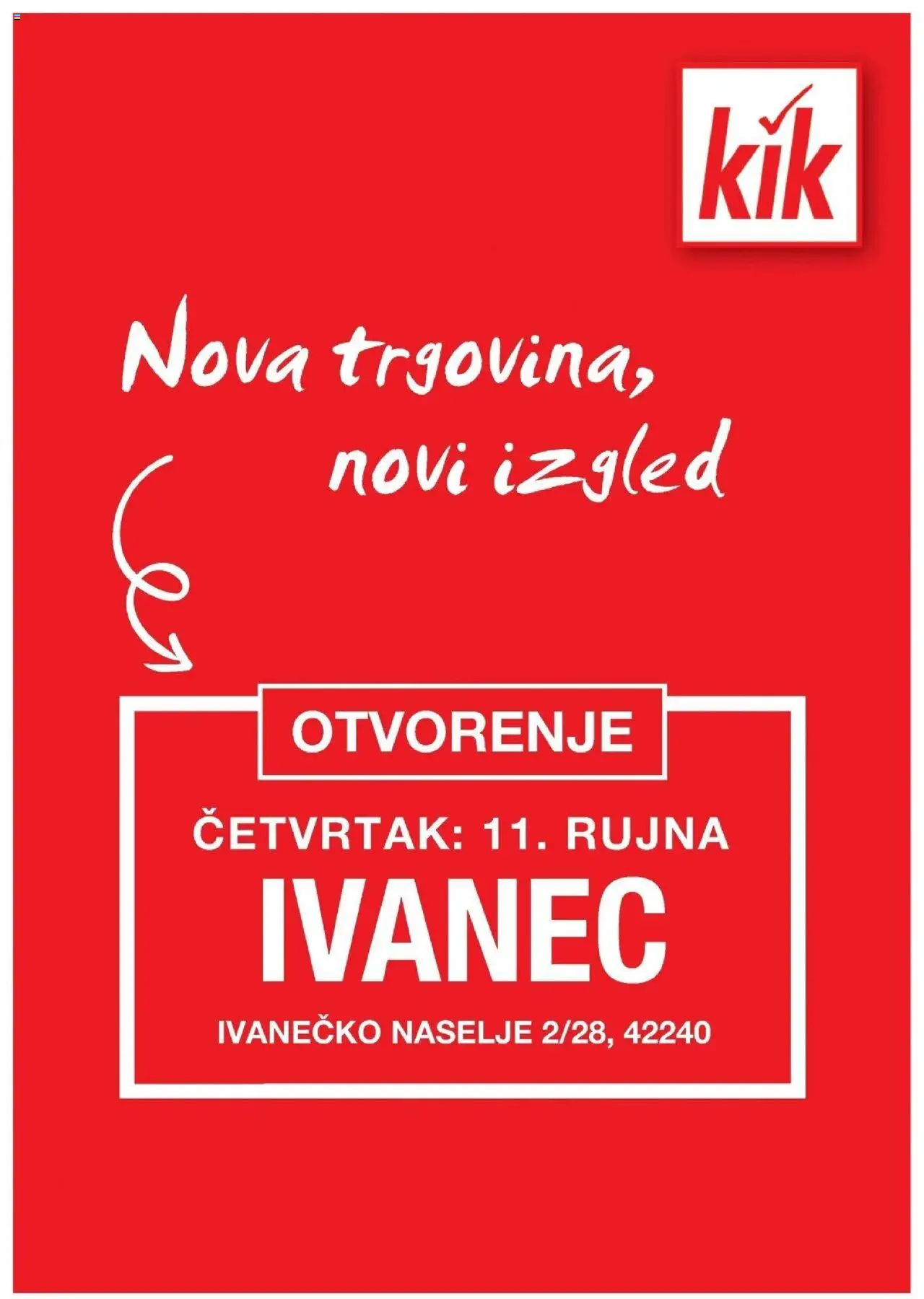Kik aktualni KiK katalog do 10.09.2025 vrijedi od 07.09.2025 - tjedna akcija broj stranice 1