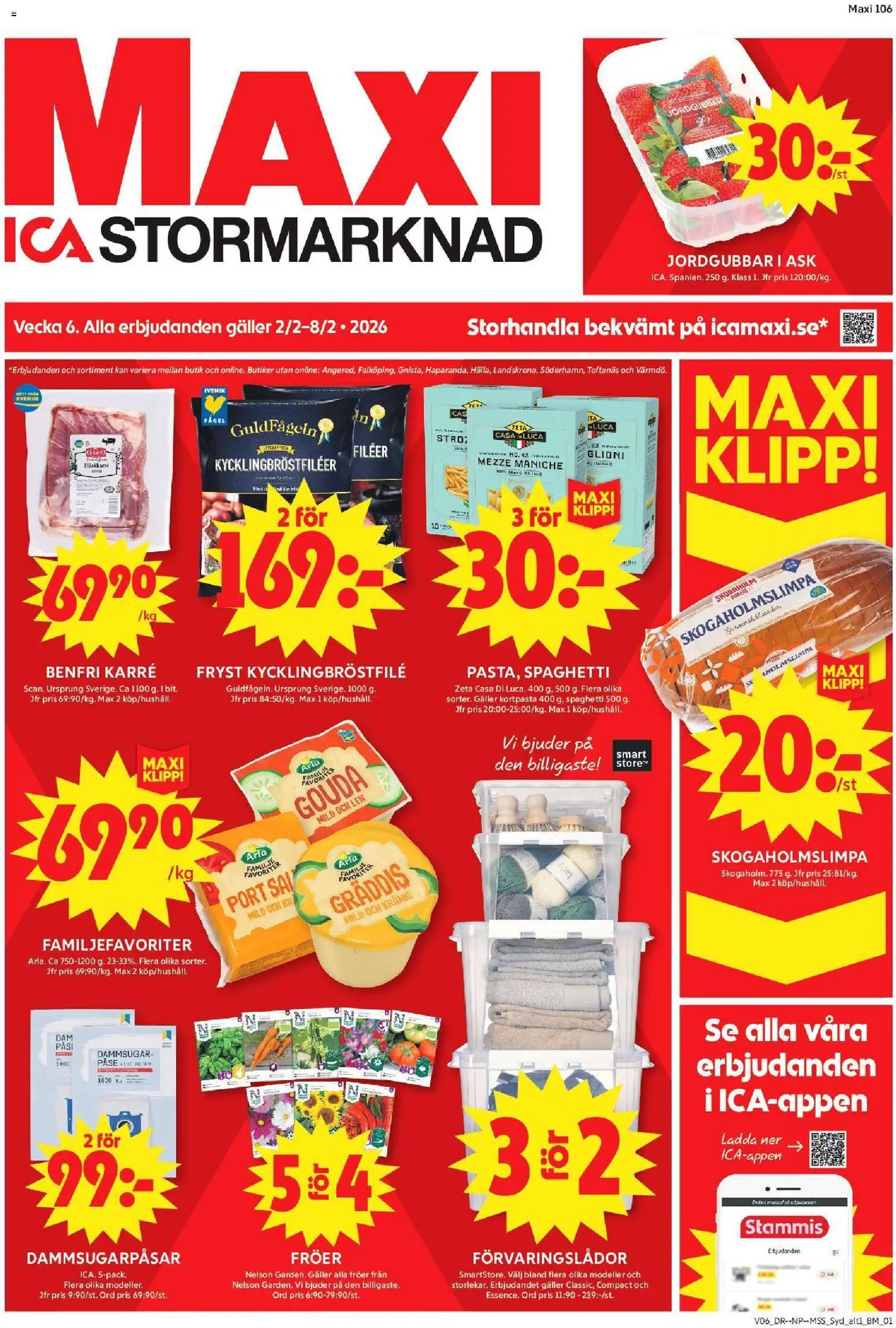 Förhandsgranska reklamblad Malmö från butik ICA Maxi gäller från 02/02/2026