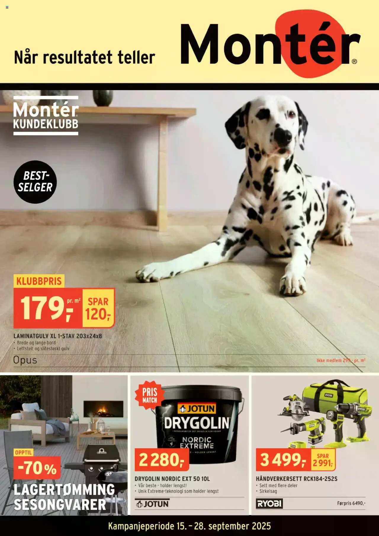Kundeavis Montér gyldig fra 15/09/2025 - Sidenummer 1