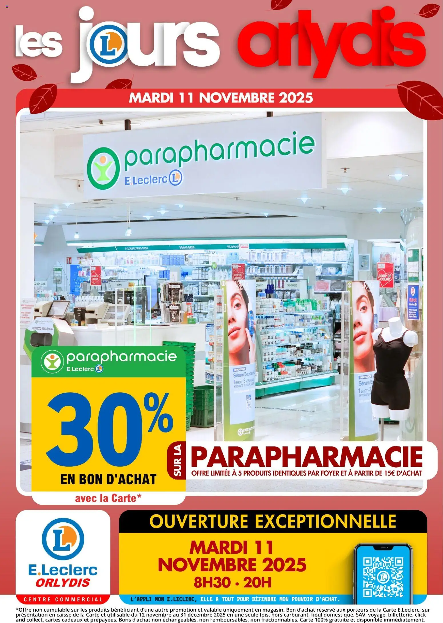 Prévisualisation de Ouverture exceptionnelle du magasin E.Leclerc formulaire valide 12/11/2025