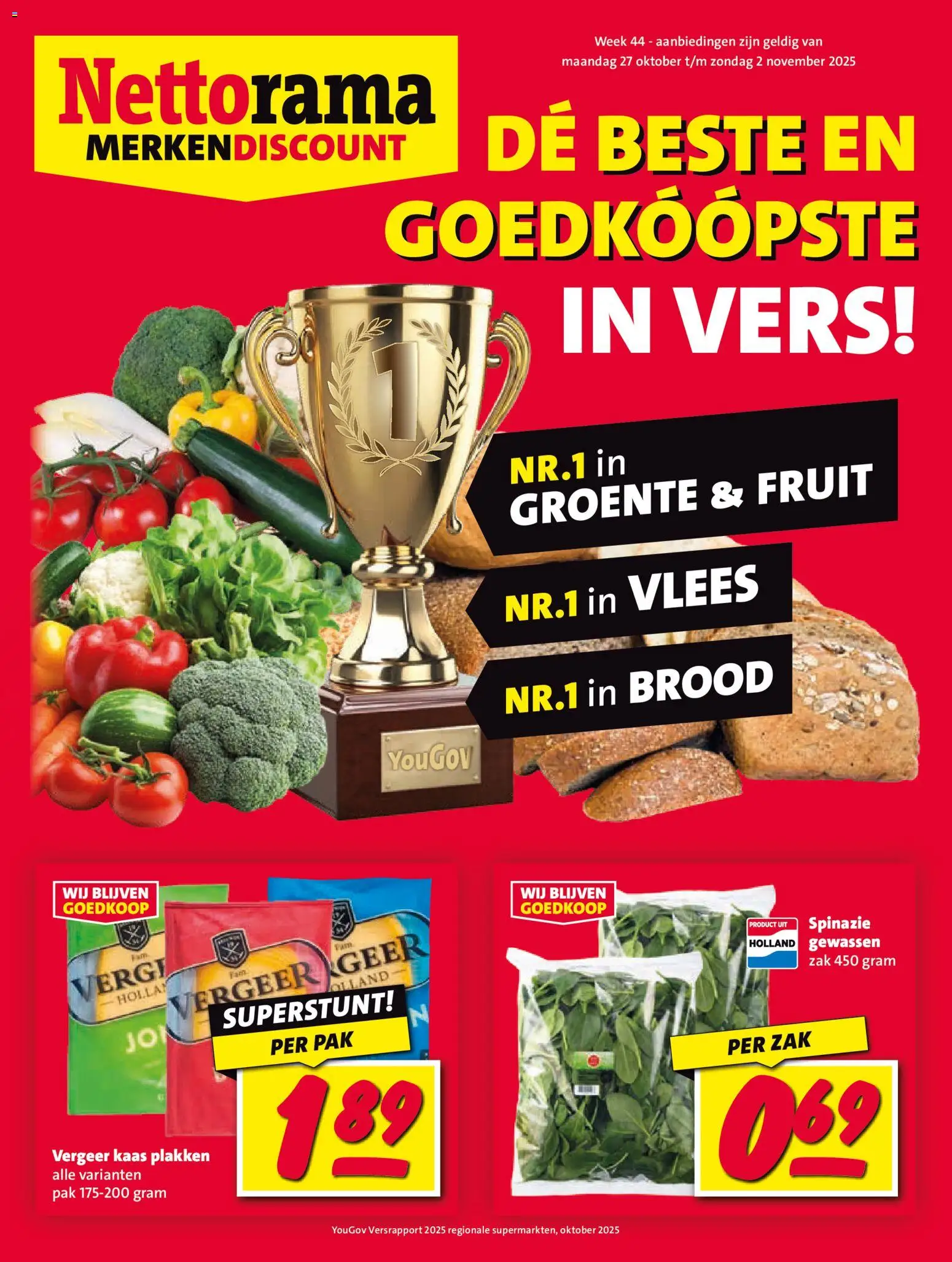 Nettorama shop Folder geldig vanaf 27-10-2025 - Paginanummer 1