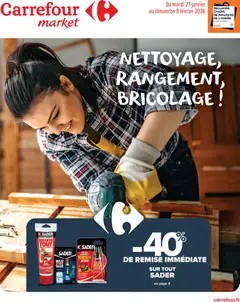 Prévisualisation de Nettoyage, rangement, bricolage du magasin Carrefour Market formulaire valide 27/01/2026
