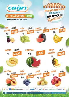 Çağrı Market Manav Katalog 07.08.2025 - Broşürünün önizlemesi