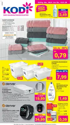 Vorschau von dem Prospekt des Geschäftes KODi, gültig ab dem 05.01.2026
