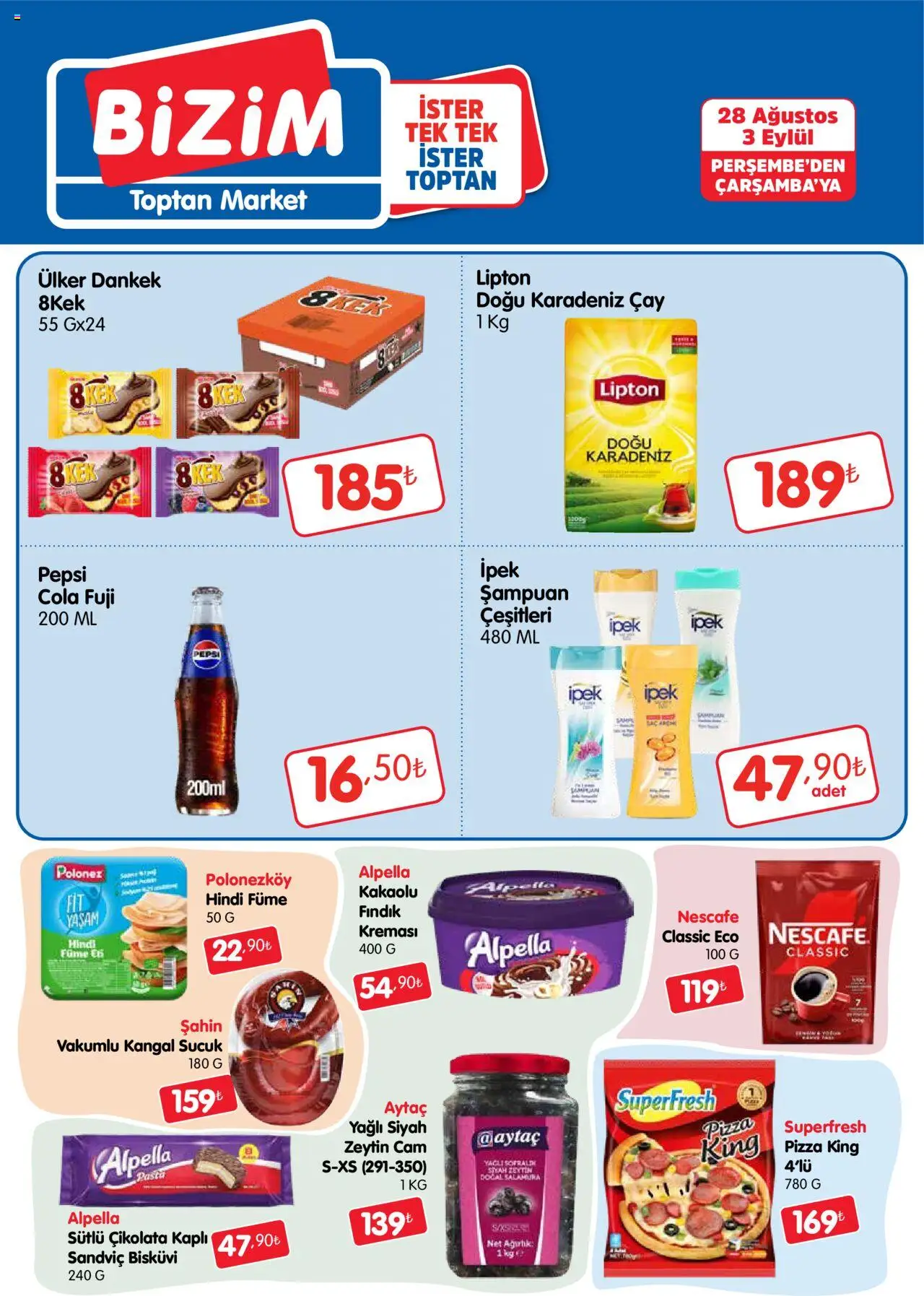Bizim Toptan Katalog (28 Ağustos 2025 - 03 Eylül 2025) - Sayfa numarası 1