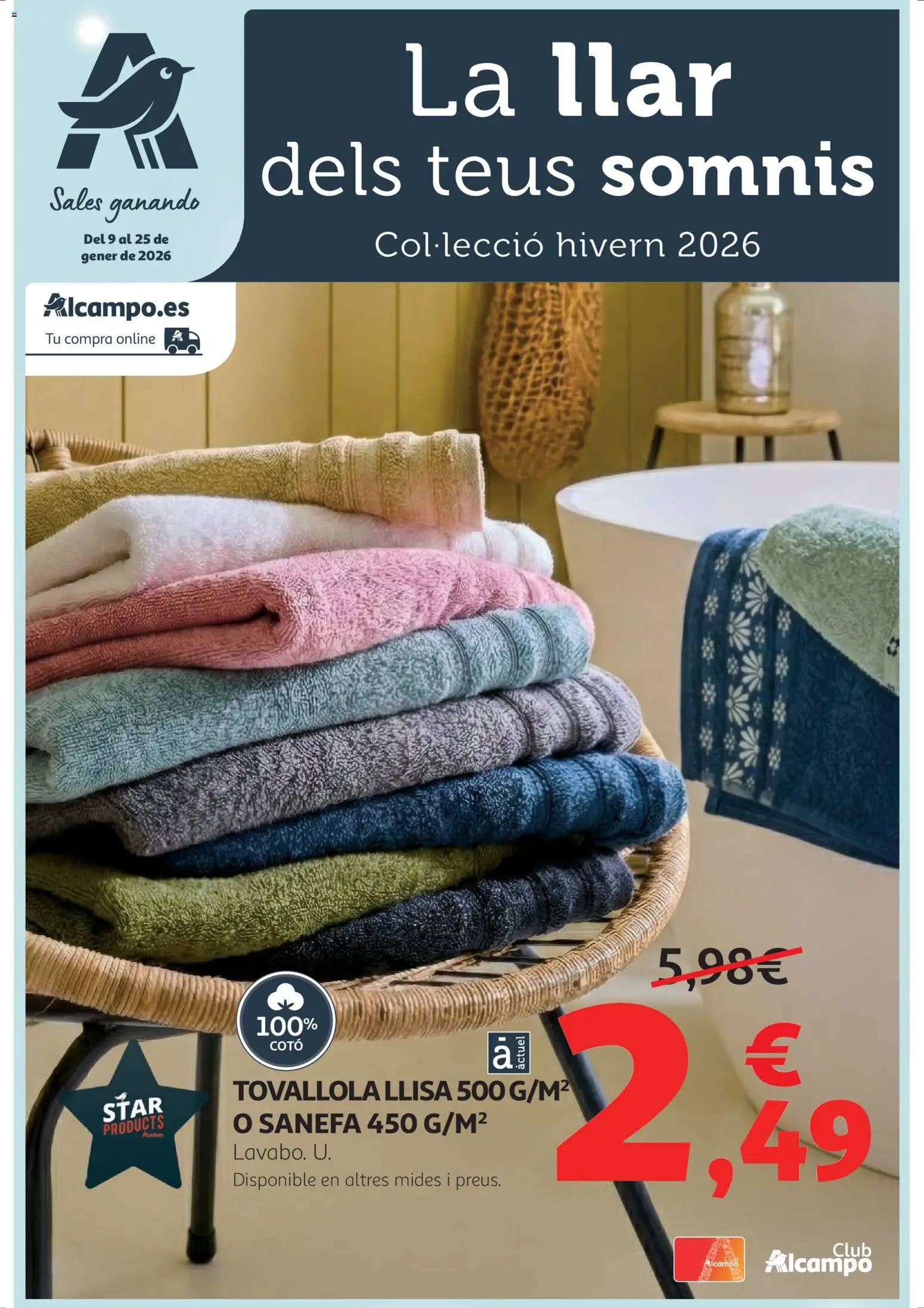 Vista previa del folleto de la tienda Alcampo válido desde el 09/01/2026 