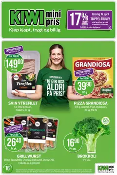 Forhåndsvis Kiwi kundeavis fra butikk Kiwi gyldig fra 13/04/2026