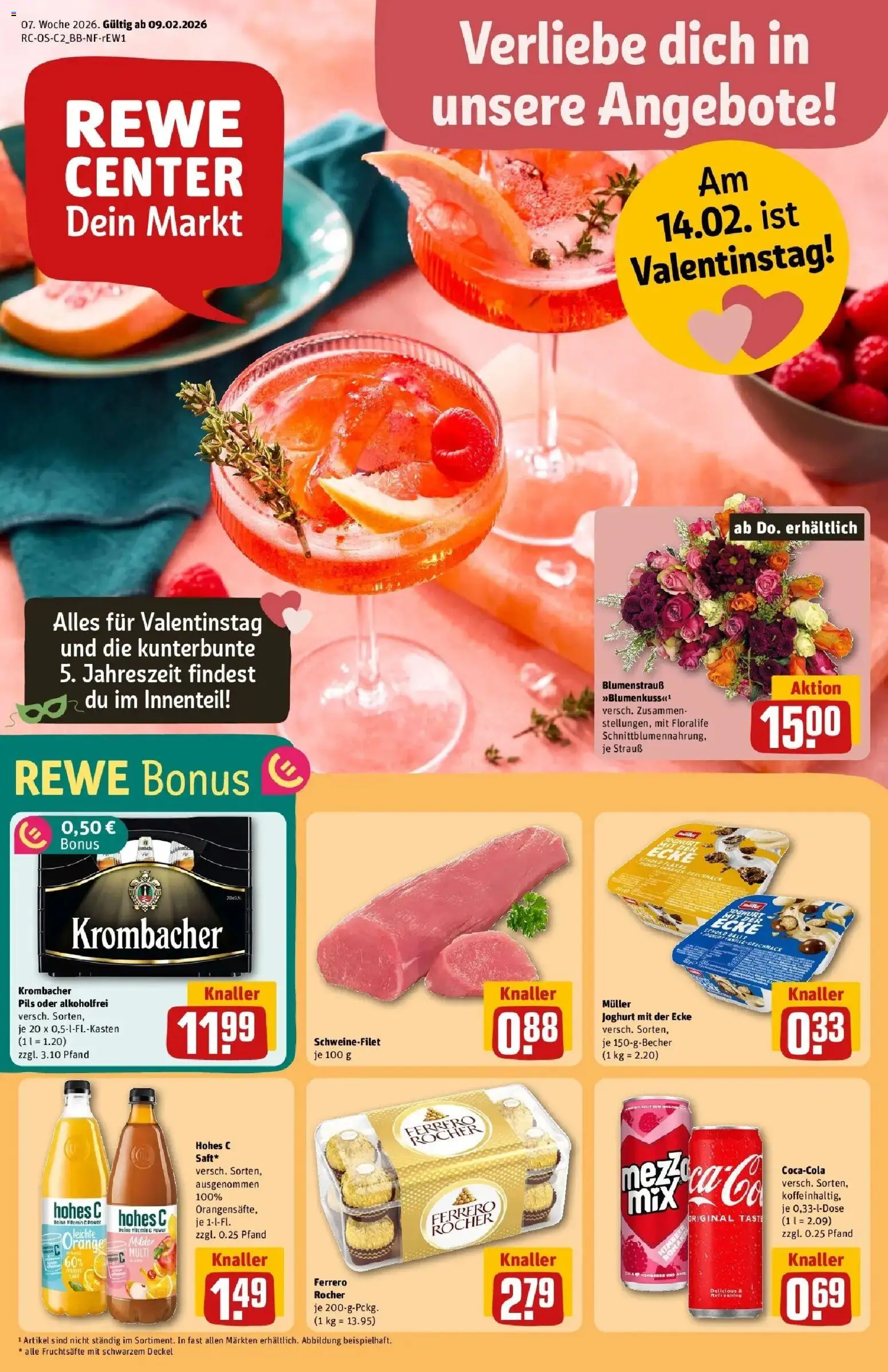 Vorschau von dem Prospekt des Geschäftes Rewe, gültig ab dem 09.02.2026