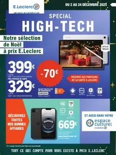 Prévisualisation de Catalogue high tech du magasin E.Leclerc formulaire valide 02/12/2025