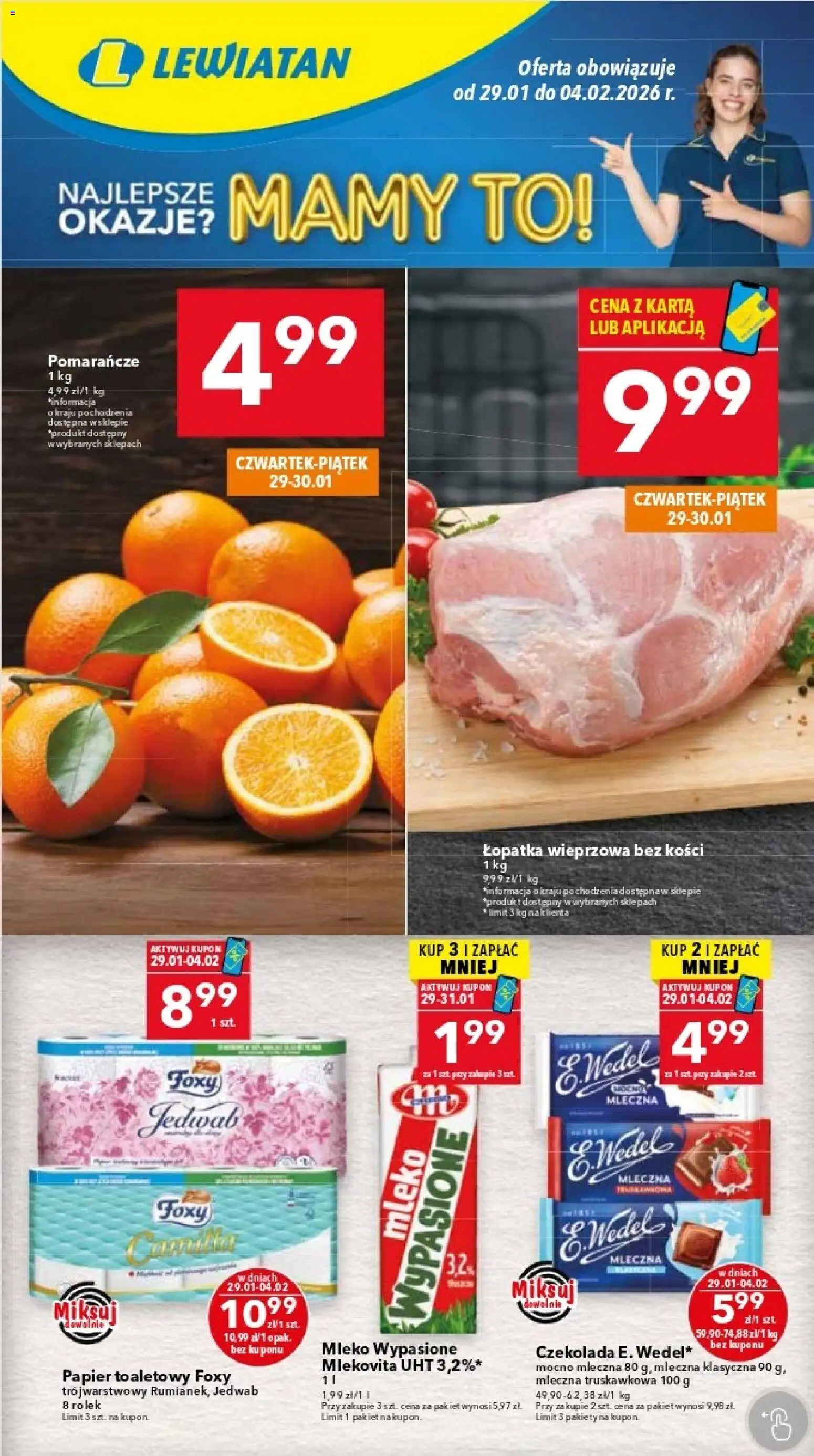 Pogląd gazetki "Warszawa" ze sklepu Lewiatan ważnej od 29.01.2026