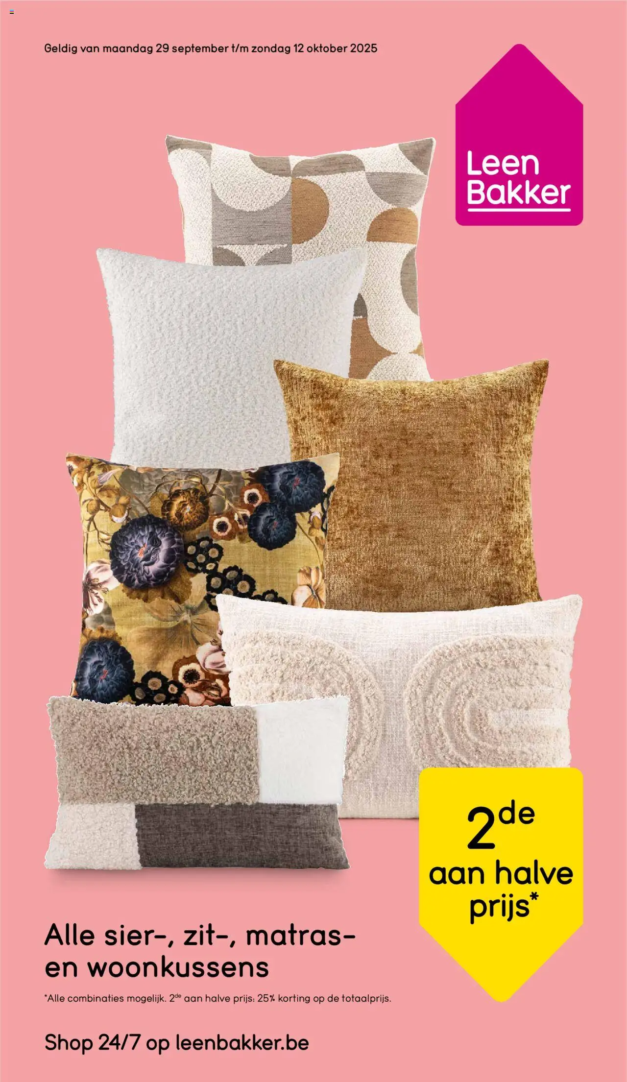 Leen Bakker shop Folder geldig vanaf 29/09/2025 - Paginanummer 1
