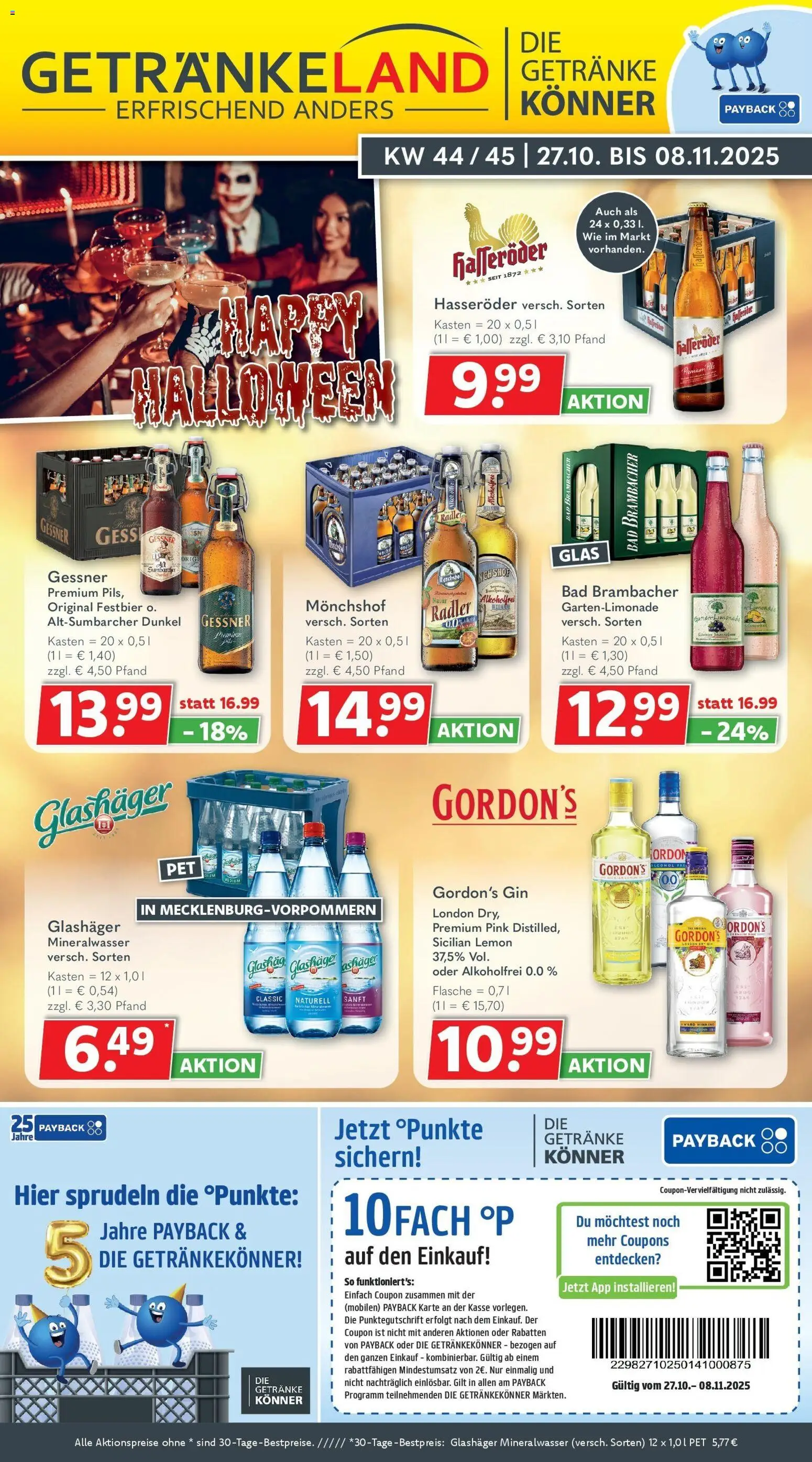Getränkeland Getränkeland: Getränkeangebote (vom 26.10.2025 - 08.11.2025)