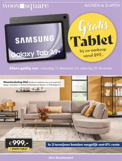 Voorbeeld van Folder van winkel Woonsquare geldig vanaf 15-12-2025