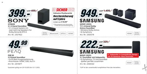 Vorschau der Angebote: Media Markt Black Friday gültig ab 29.10.2025 | Seite: 50