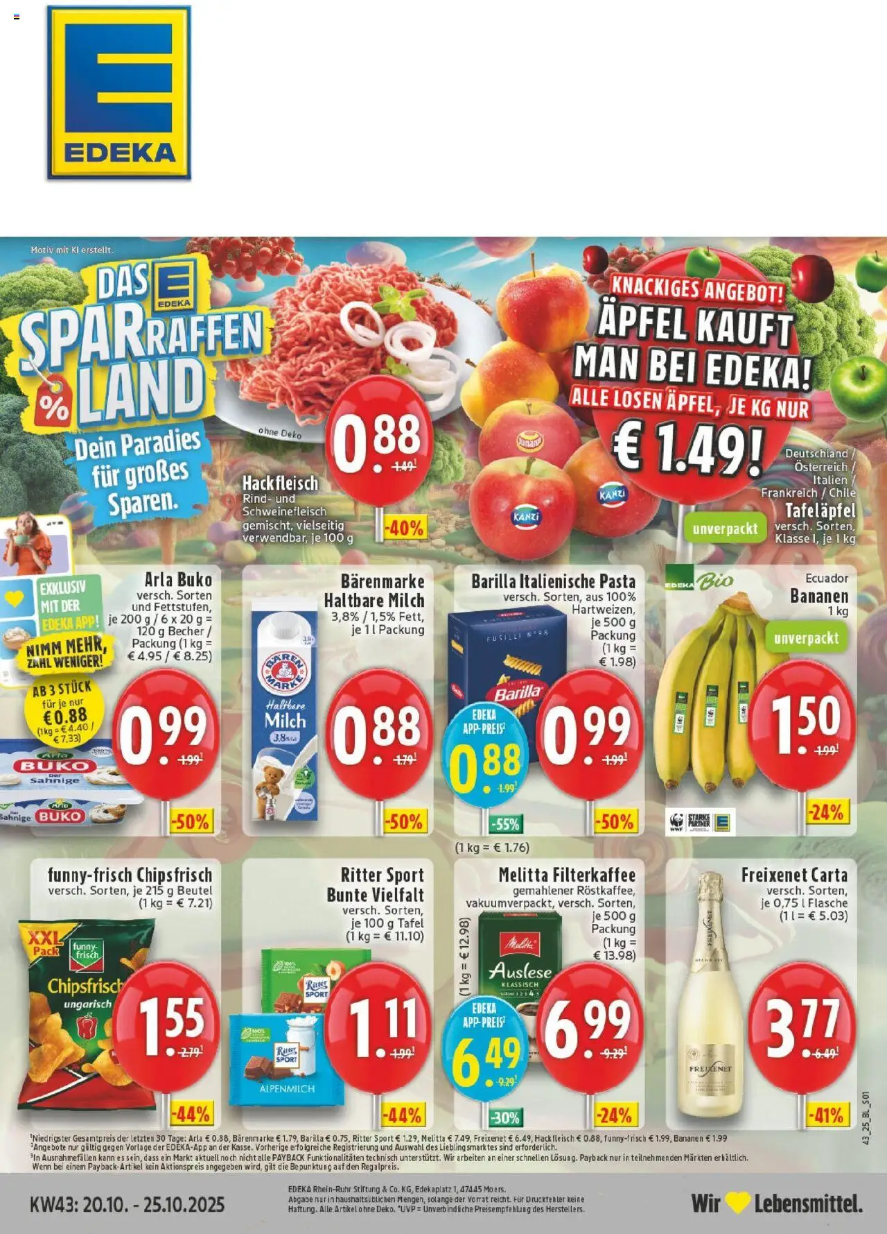EDEKA Prospekt ab 19.10.2025 - Prospekt Warendorf Online