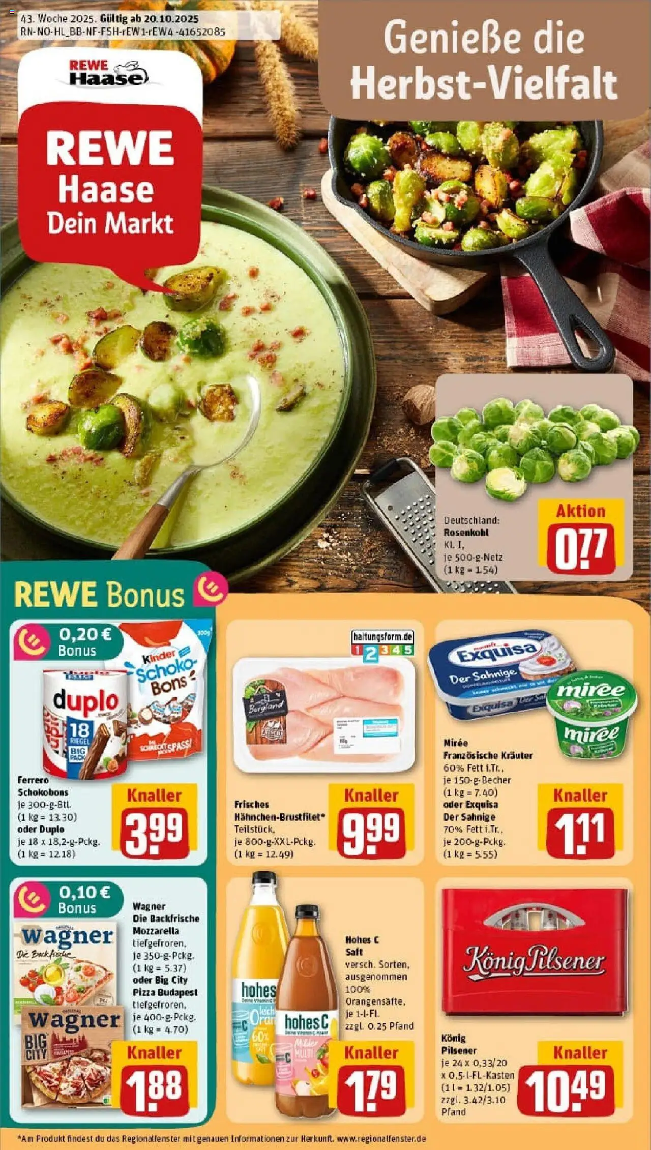 REWE Prospekt ab 19.10.2025 nächste Woche - Prospekt Neustadt/Holstein	