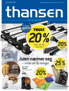 Forhåndsvis Kundeavis fra butikk THANSEN gyldig fra 03/12/2025