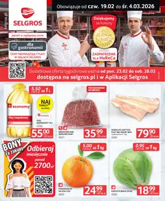Pogląd gazetki "Oferta dla gastronomii" ze sklepu Selgros cash&carry ważnej od 19.02.2026