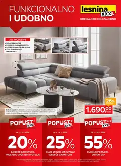 Pregled letka Lesnina XXXL: Funkcionalno i udobno katalog do 26.03.2026 trgovine Lesnina vrijedi od 23.02.2026
