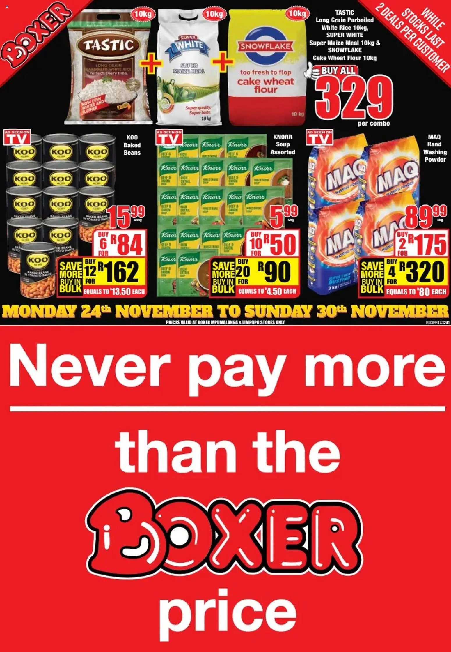 Preview of Boxer flyer valid from 24/11/2025