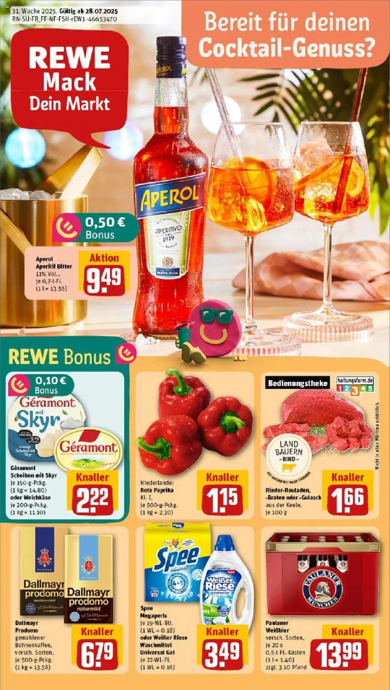 REWE Prospekt ab 27.07.2025 nächste Woche - Prospekt Burgthann	