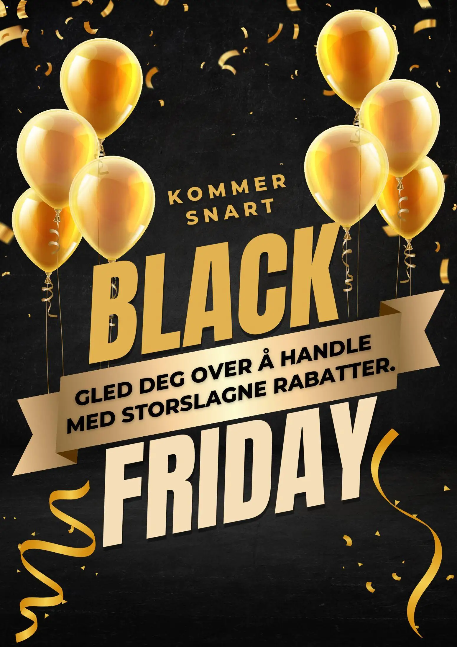 Forhåndsvis Black Friday Varsel fra butikk Price Lagerbutikk gyldig fra 31/10/2025
