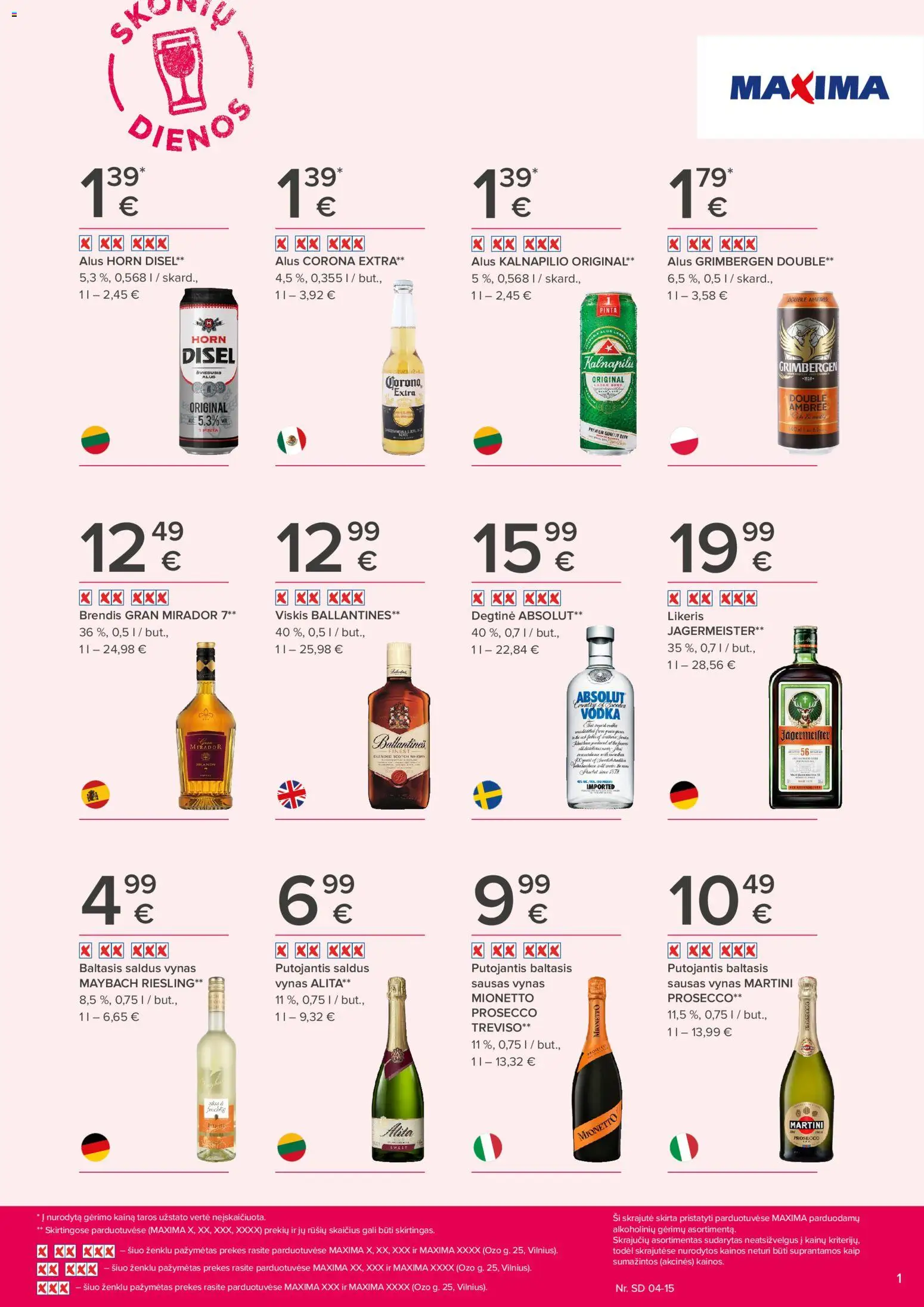 MAXIMA parduotuvės leidinio MAXIMA leidinys - Skonių dienos galiojančio nuo 2026.04.02 peržiūra