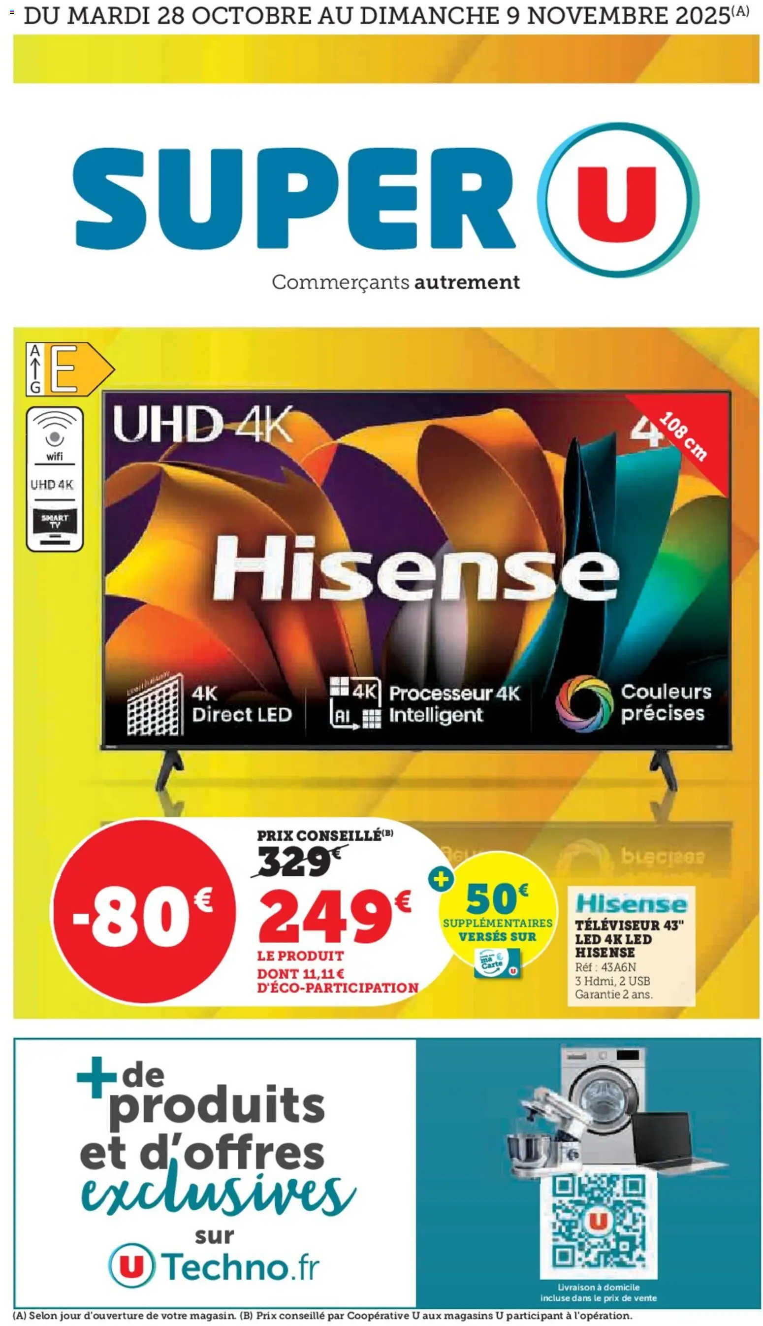 Prévisualisation de Catalogue Multimédia du magasin Super U formulaire valide 28/10/2025