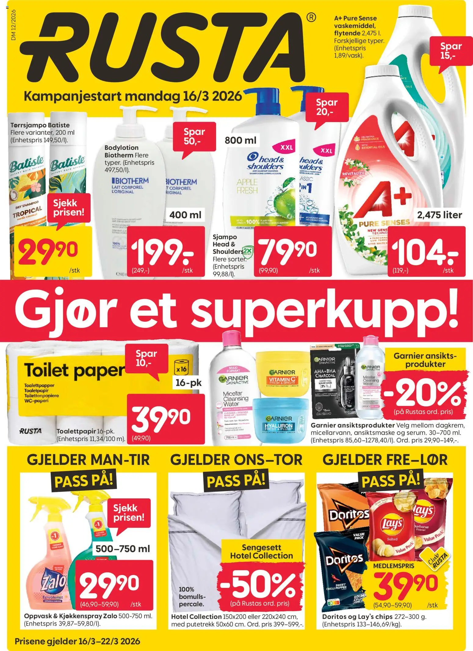 Forhåndsvis Rusta kundeavis fra butikk Rusta gyldig fra 16/03/2026