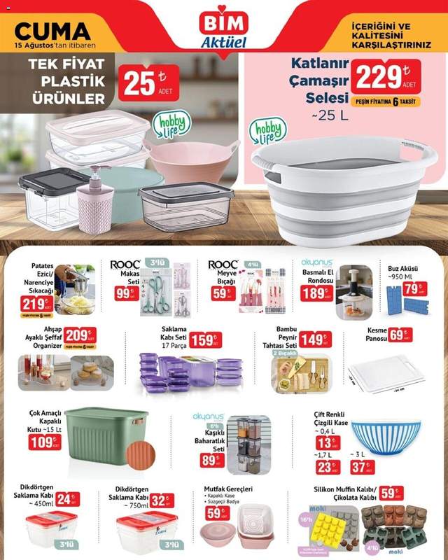 BİM - 15 Ağustos Cuma, Aktüel