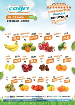 Çağrı Market Manav Katalog 20.11.2025 - Broşürünün önizlemesi