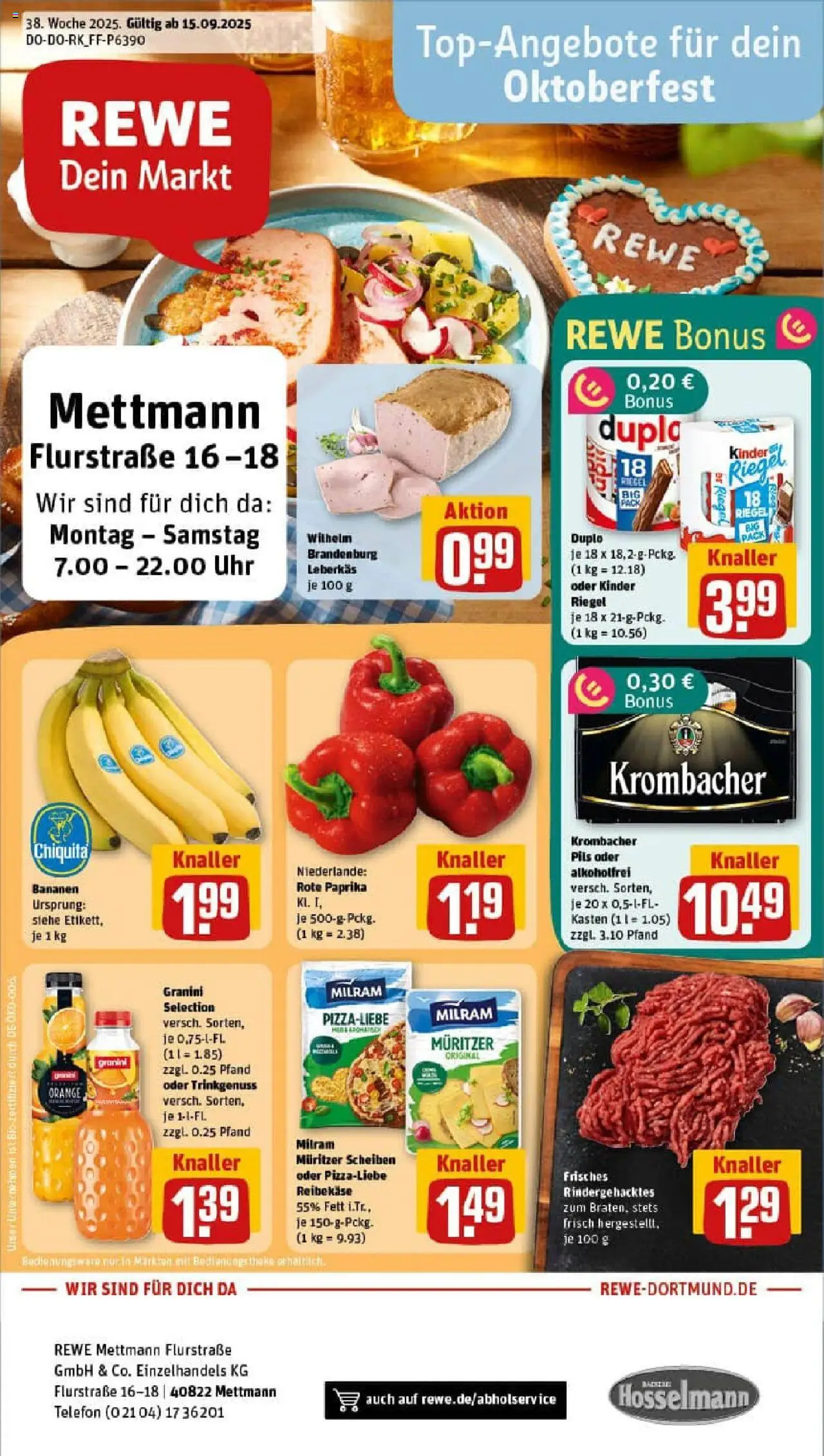 REWE Prospekt ab 14.09.2025 nächste Woche - Prospekt Mettmann	