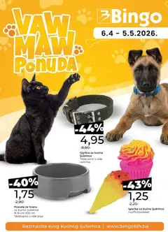 Pregled letka Bingo Vaw Maw ponuda trgovine Bingo vrijedi od 06.04.2026