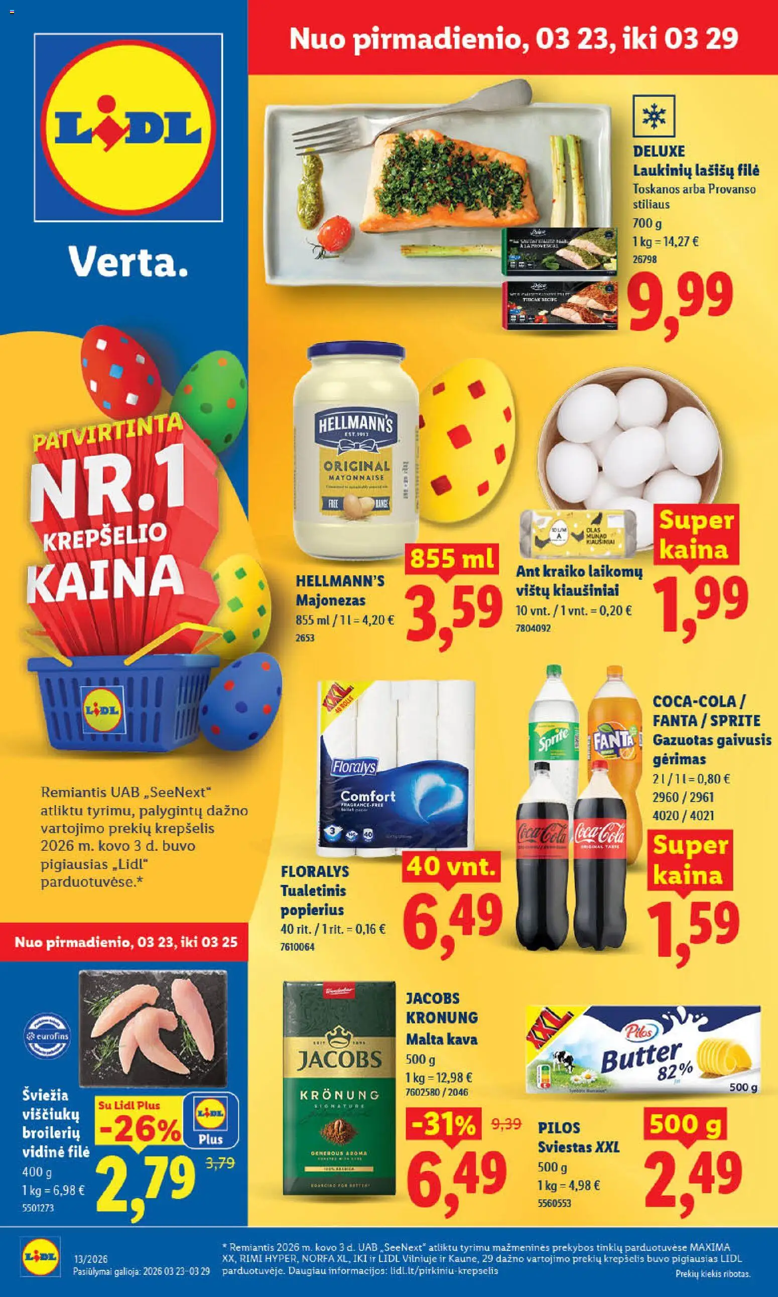 LIDL parduotuvės leidinio LIDL leidinys galiojančio nuo 2026.03.23 peržiūra