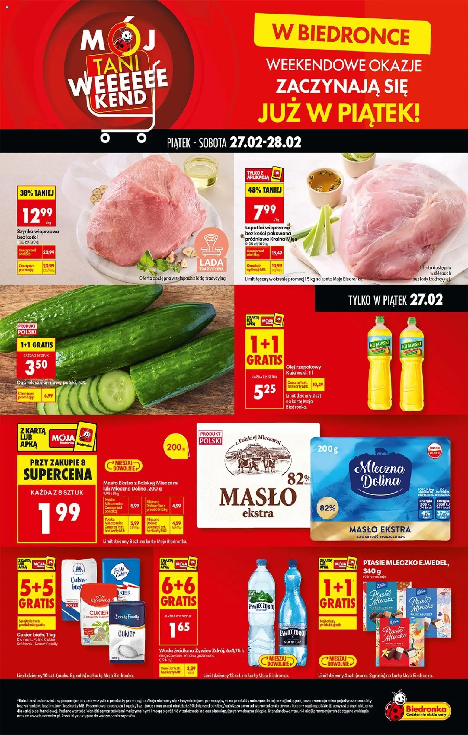Náhled nabídky: Biedronka Polsko Biedronka Polsko leták - Tani weekend platný od 27.02.2026