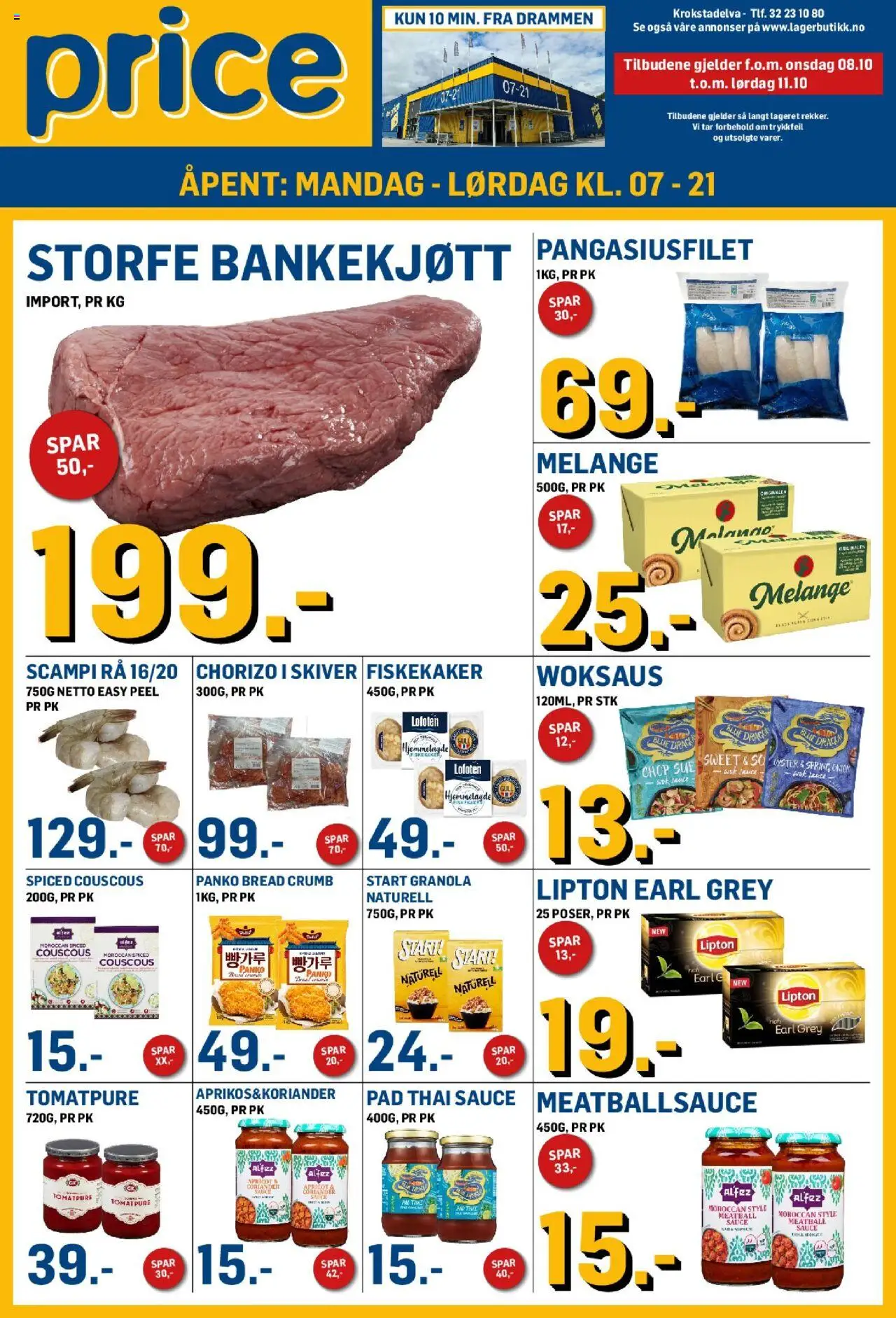 Kundeavis Price Lagerbutikk gyldig fra 08/10/2025 - Sidenummer 1