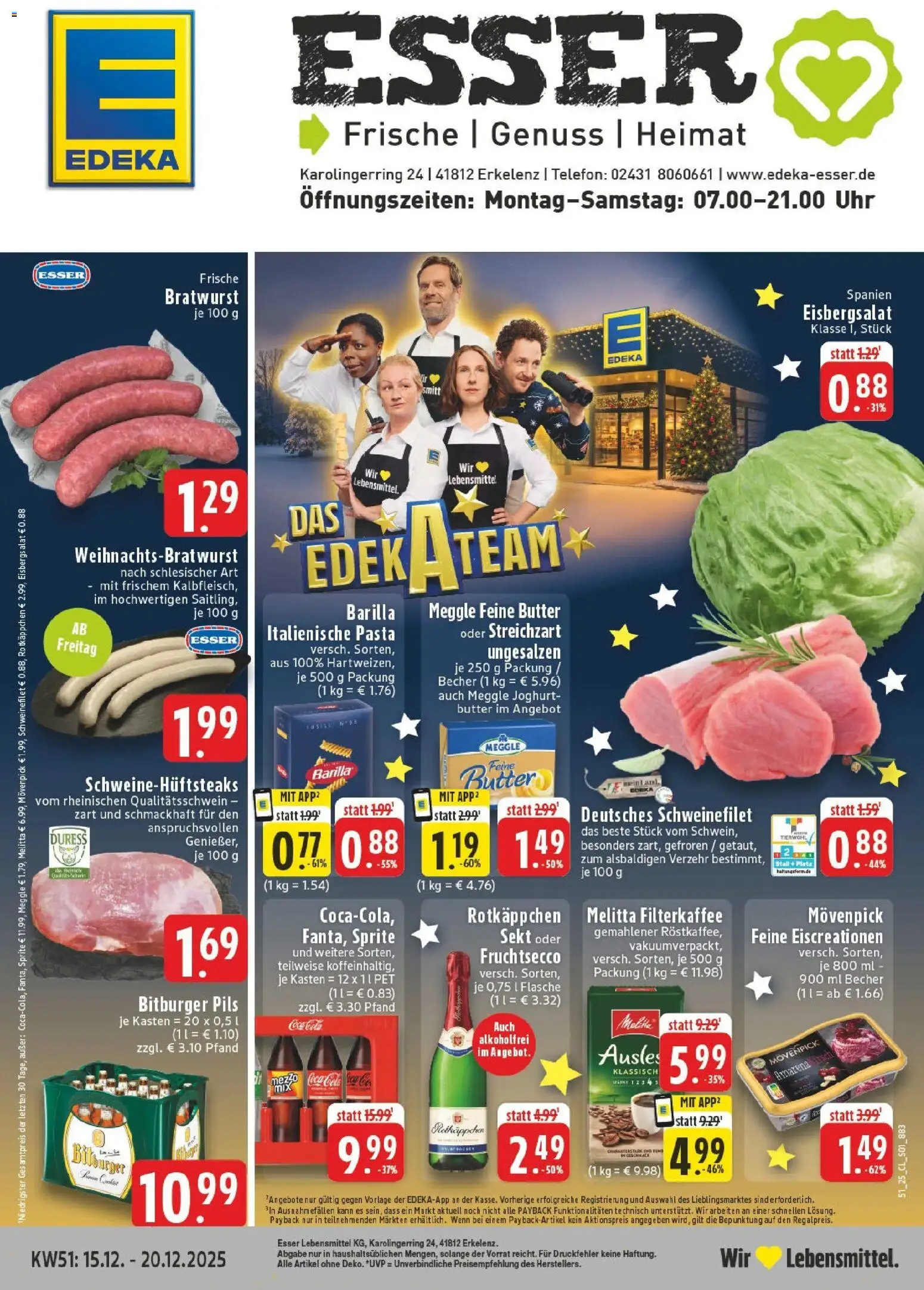 Vorschau von dem Prospekt des Geschäftes Edeka, gültig ab dem 15.12.2025