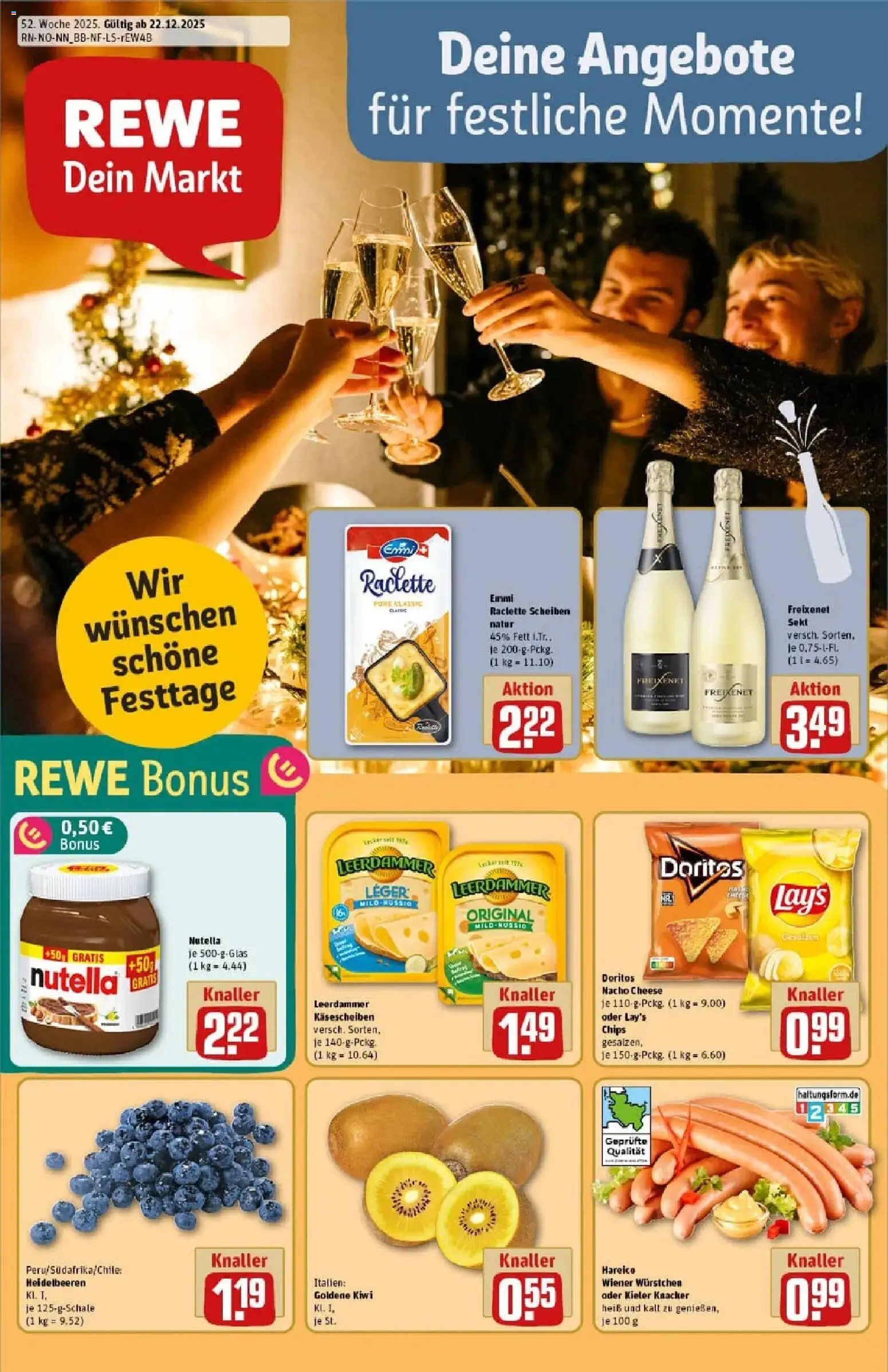 Vorschau von dem Prospekt des Geschäftes Rewe, gültig ab dem 22.12.2025