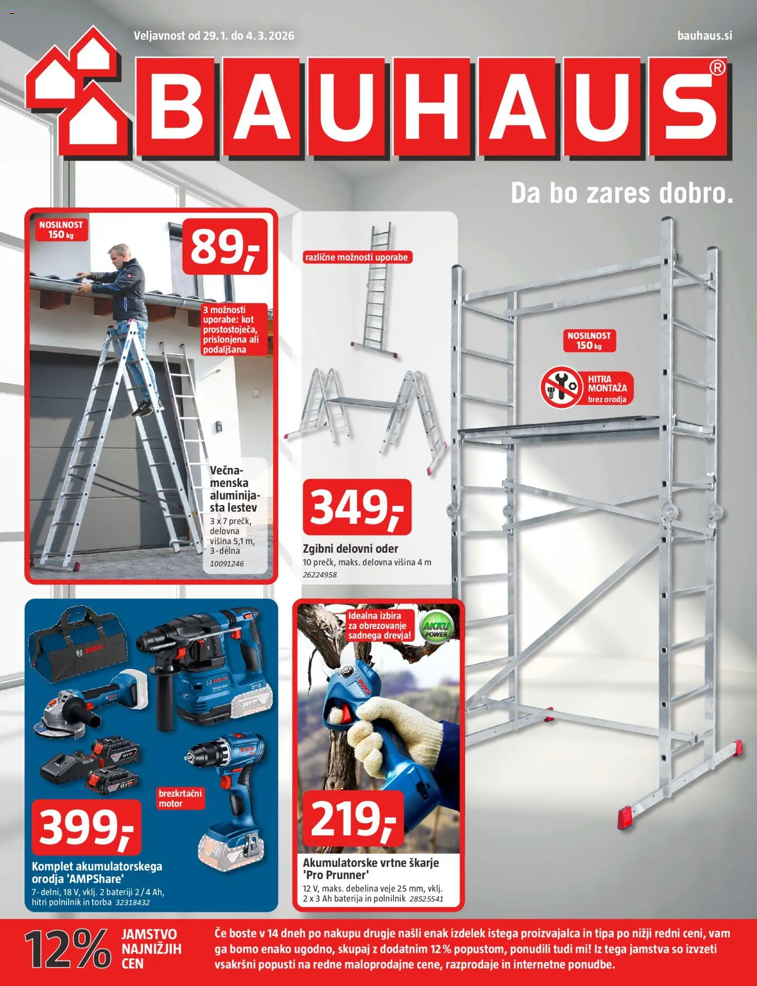 Predogled kataloga iz trgovine Bauhaus veljaven od 29.01.2026 - Baterija, Torba, Polnilnik