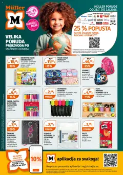Pregled letka Katalog Spremni za školu trgovine Müller vrijedi od 28.07.2025
