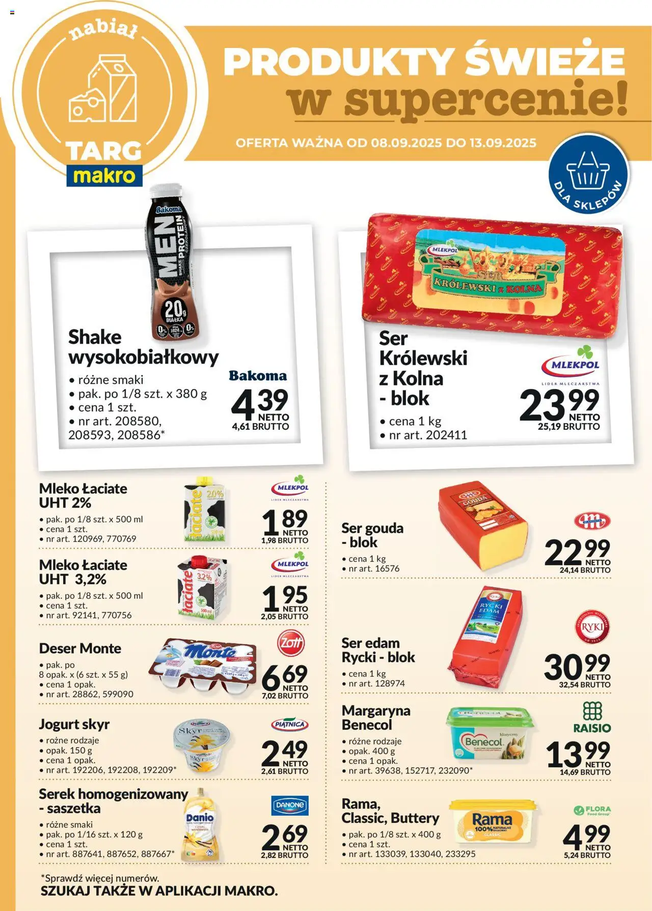 Makro Oferta świeża w super cenach od 08.09.2025 - Nowa Gazetka - Numer strony 1