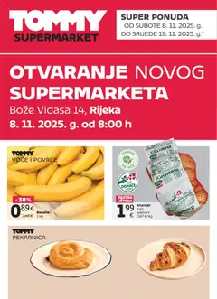 Pregled letka Super ponuda povodom otvaranja u Rijeci trgovine Tommy vrijedi od 08.11.2025