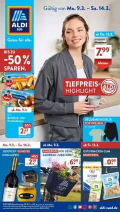 Vorschau von dem Prospekt des Geschäftes Aldi Süd, gültig ab dem 09.03.2026