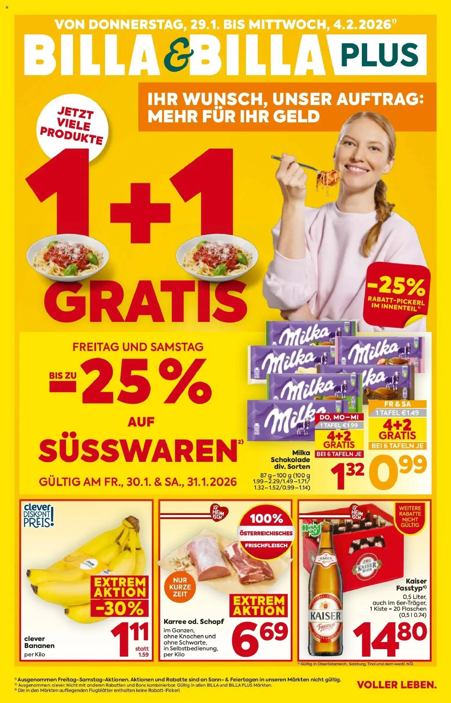 Vorschau der Angebote: Billa Amstetten, Neufurth gültig ab 29.01.2026